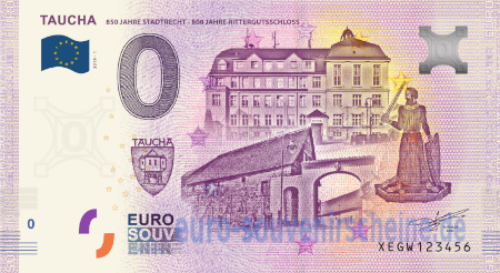 XEGW-2019-1 TAUCHA 850 JAHRE STADTRECHT - 800 JAHRE RITTERGUTSSCHLOSS