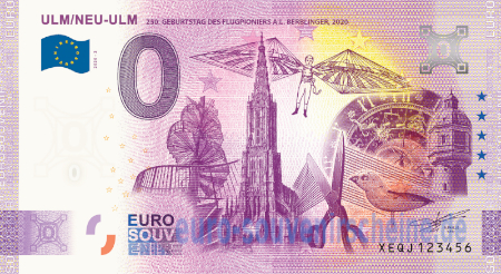XEQJ-2020-2 ULM/NEU-ULM 250. GEBURTSTAG DES FLUGPIONIERS A.L. BERBLINGER, 2020