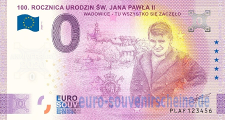 PLAF-2020-1 100. ROCZNICA URODZIN ŚW. JANA PAWŁA II WADOWICE - TU WSZYSTKO SIȨ ZACZȨŁO