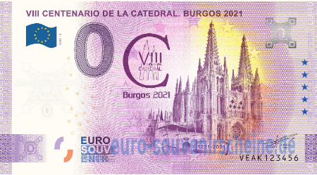 VEAK-2021-3 VIII CENTENARIO DE LA CATEDRAL. BURGOS 2021 